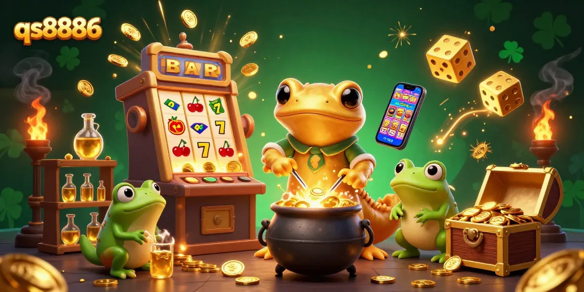 Experience the thrilling qs8886 gaming world with a vibrant jackpot scene and magical alchemist.