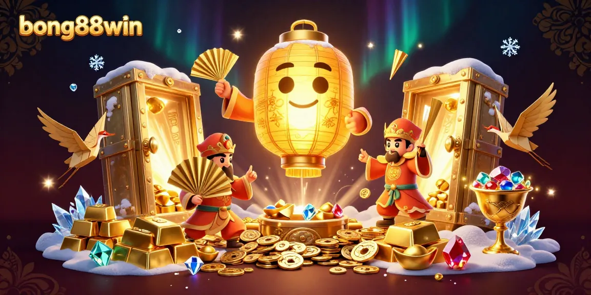 Experience high-stakes action with bong88win in a vibrant, immersive casino scene filled with riches.