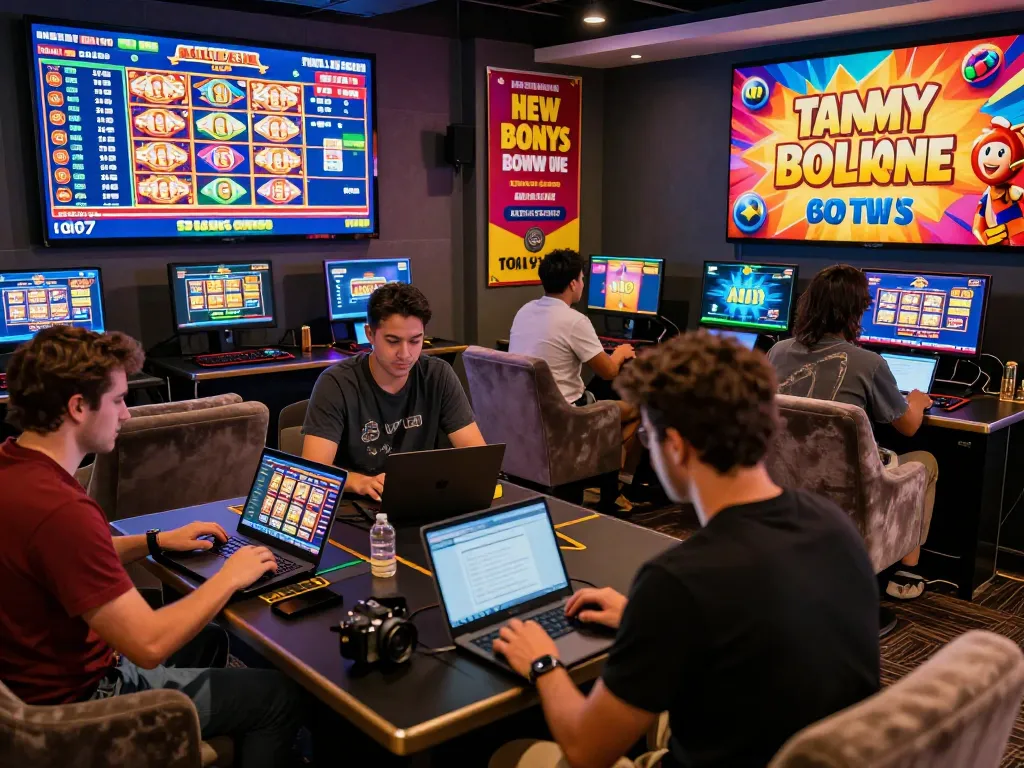Exciting players enjoying the gi8 online gambling experience in a vibrant gaming room.