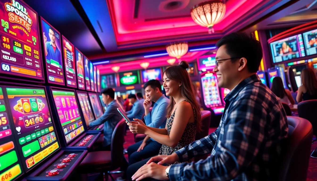 The dynamic online gaming hub of S666.nyc showcasing players engaged in sports betting and casino games.