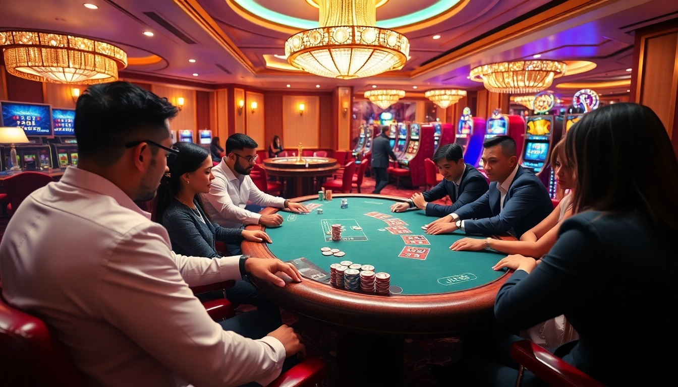 Experience thrilling gameplay at the jl55 poker table surrounded by luxury and excitement.