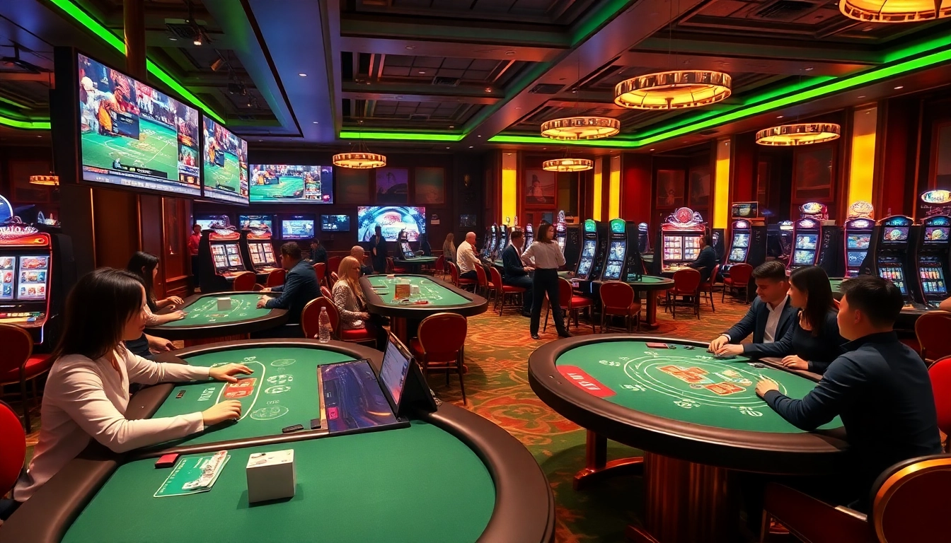 Experience online gaming excitement at w88.nyc with vibrant casino atmosphere.