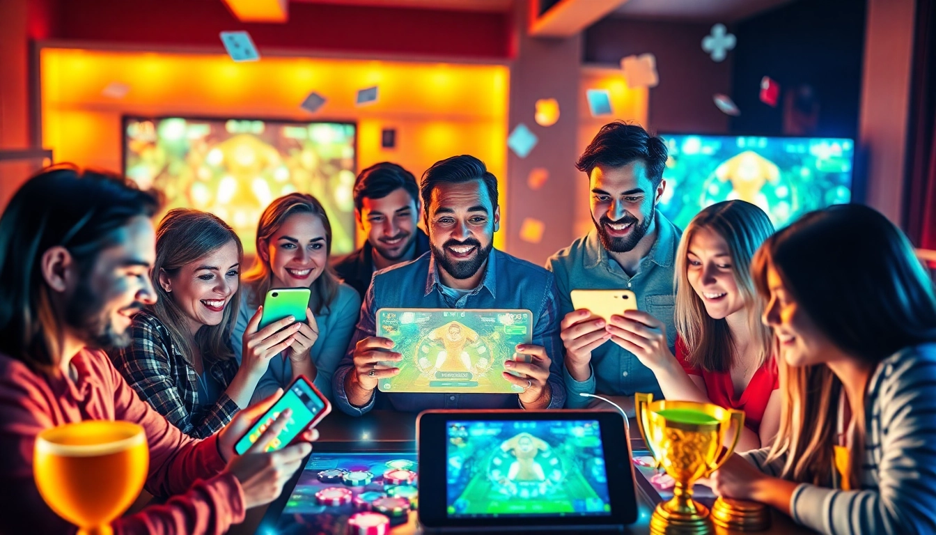 Engaged players experiencing online betting at stimmgewitter.org, showcasing vibrant gaming elements.