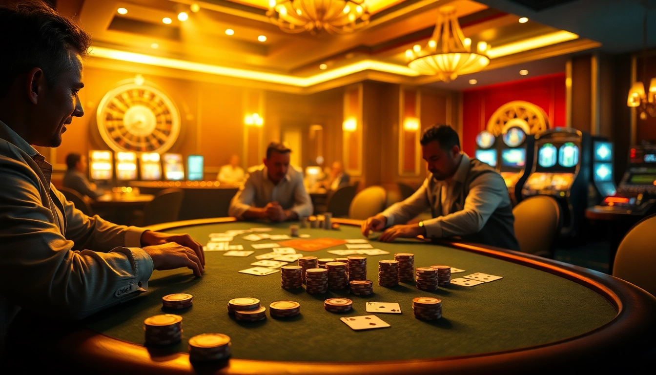 High-stakes action at F168 casino poker table with luxurious ambiance and engaging players