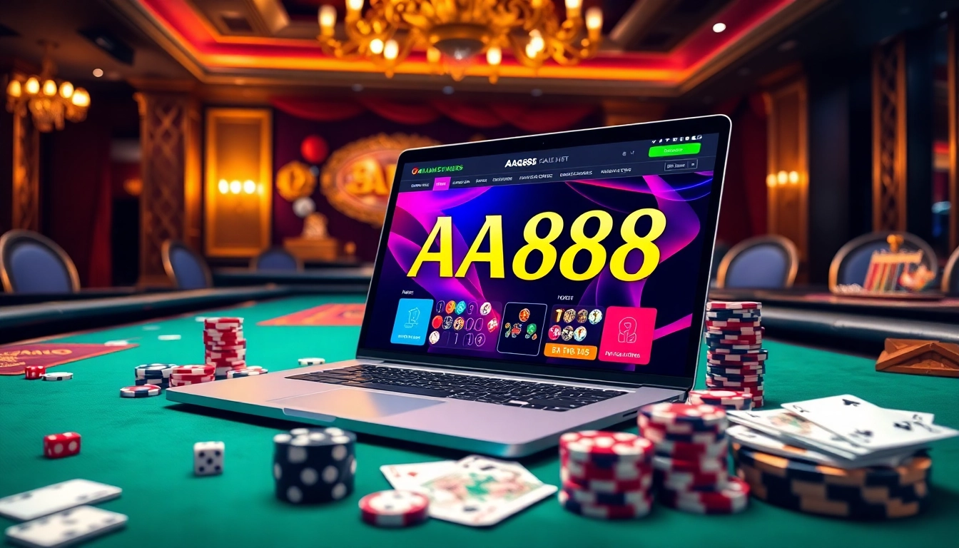 Experience thrilling gameplay at AA88 casino with dynamic table and card visuals.